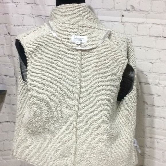 Faux Sherpa Cardigan Front Vest Small - Picture 15 of 15